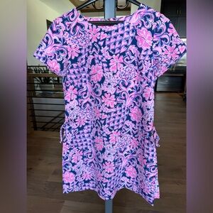 Lilly Pulitzer Pink and Blue Floral Romper